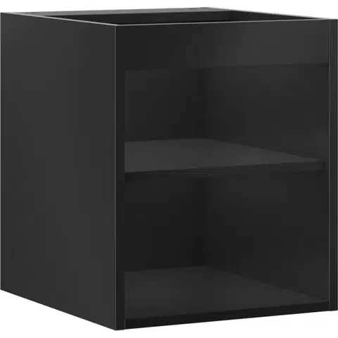 Kúpeľňový nábytok MEXEN - Box-A skrinka pre umývadlo 40, čierna mat 91AX1-0400-470-1-71