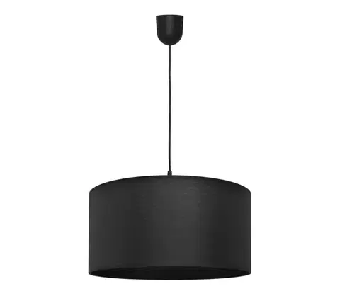 Svietidlá  Luster na lanku ALBA 1xE27/15W/230V pr. 40 cm čierna W-4020/1 BK+SCW-P BK