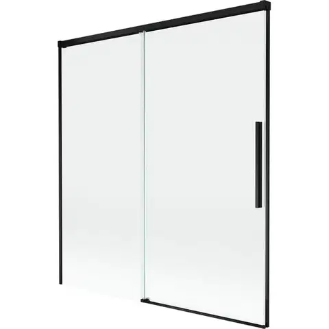 Sprchové dvere MEXEN/S - Rox vaňová zástena 2-krídlová posuvná 150 x 150, transparent, čierna 8C9-150-001-70-00