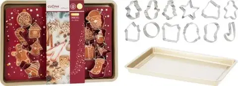 Formy na pečenie Kinekus Sada na pečenie vianočná, formičky + plech, 13-dielov