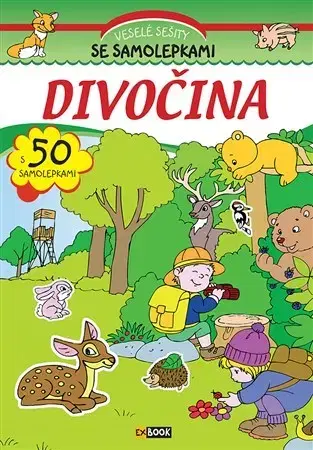 Nalepovačky, vystrihovačky, skladačky Divočina - Veselé sešity se samolepkami