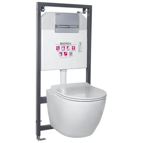 Záchody KERRA - Inštalačný set WC Delos/Adriatic CHR 5907548115867