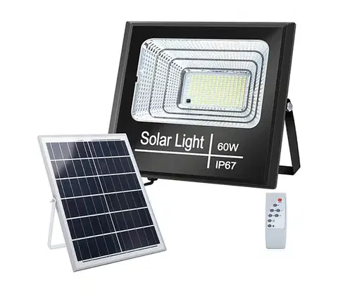 LED osvetlenie  B.V.  - LED Stmievateľný solárny reflektor LED/60W/3,2V IP67 + DO 103700XBO