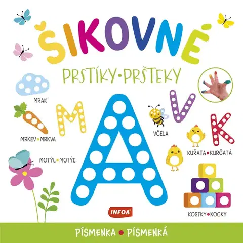 Nalepovačky, vystrihovačky, skladačky Šikovné prstíky / šikovné pršteky - Písmenka / Písmenká (cz/sk vydanie)