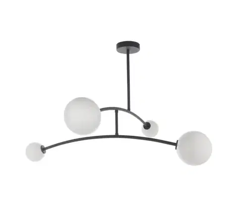 Svietidlá Endon 92940 - Luster na tyči BALANCE 4xG9/3W/230V čierna/biela 92940