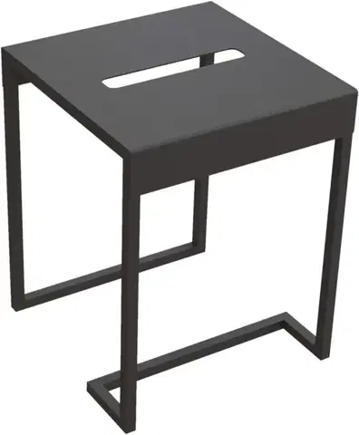Doplnky do kúpeľne DEANTE - Mokko čierna - Taburet - kúpeľňový stolík ADM_N51T