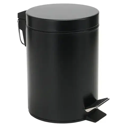 Kovové koše Odpadkový kôš 3 l čierna