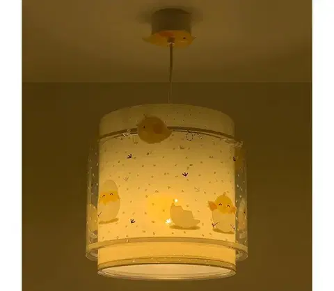 Svietidlá Dalber 76872 - Detský luster BABY CHICK 1xE27/15W/230V 76872