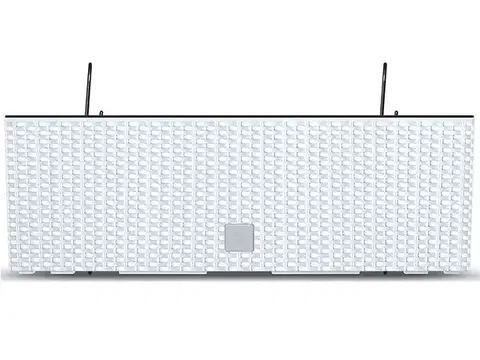 Kvetináče a truhlíky NABBI DRC600W plastový balkónový kvetináč 58 cm biela
