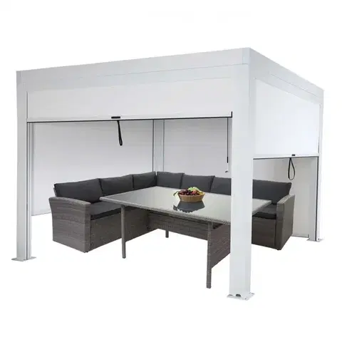 Bioklimatické pergoly Bioklimatická pergola HWC-L46 3x3 so 4 bočnými stenami