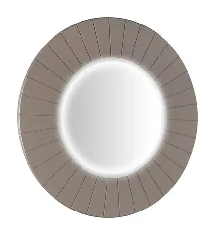 Kúpeľňové zrkadlá SAPHO - LUMIRO STRIP guľaté zrkadlo s LED osvetlením v ráme, priemer 75cm, agila LR750-4343S