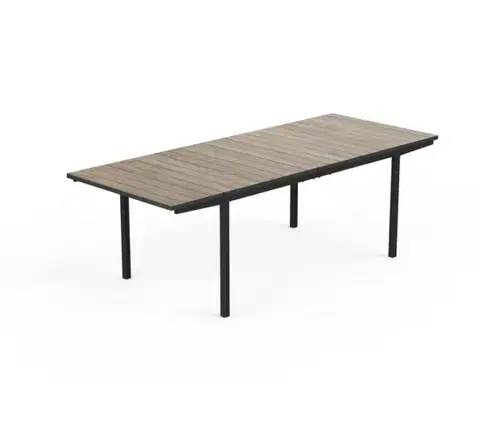 Záhradné stoly KETER Rozkladací záhradný stôl DEPORTO | 160-240cm ashwood / graphite