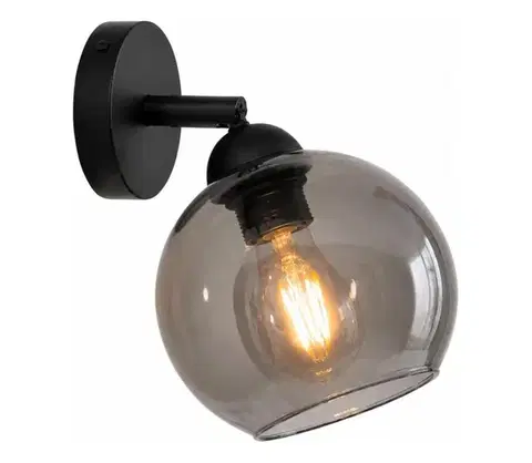 Svietidlá Keter Lighting Nástenné bodové svietidlo UNO 1xE27/60W/230V čierna 1218/22