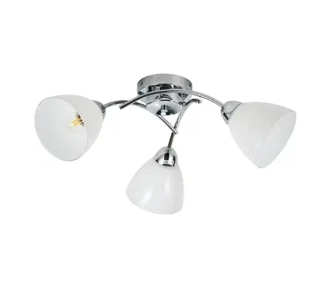 Svietidlá  Prisadené stropné svietidlo CLARA 3xE27/15W/230V v lesklom chróme ML2758