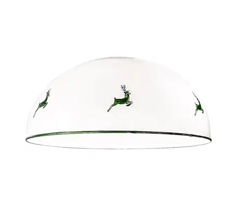 Lampy Kolarz 731.G101 - Náhradné sklo k lustru NONNA E27, priemer 30 cm, jelenia zelená 731.G101