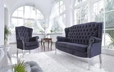 Sedacie súpravy PYKA Ludwig sedacia súprava kráľovská modrá (Fresh 11)
