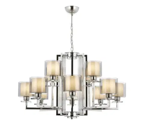 Svietidlá  Luster na reťazi VARANA 12xE27/40W/230V lesklý chróm 301AUR1191