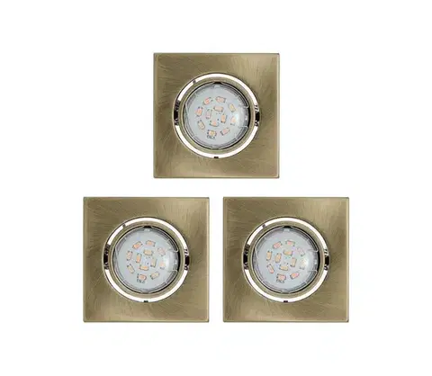 LED osvetlenie Eglo 93248 - SADA 3x LED podhľadové svietidlo IGOA 3xGU10/5W/230V 93248