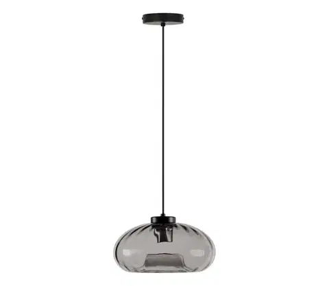Svietidlá Osram - Luster na lanku DECOR SMOKE 1xE27/12W/230V Ø 28 cm čierna/dymovo sivá 4058075850002