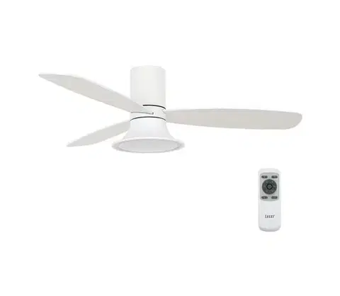 Ventilátory Lucci Air 210661-LED Stmievateľný látor FLUSSO 1xGX53/18W/230V drevo/biela + DO 210661
