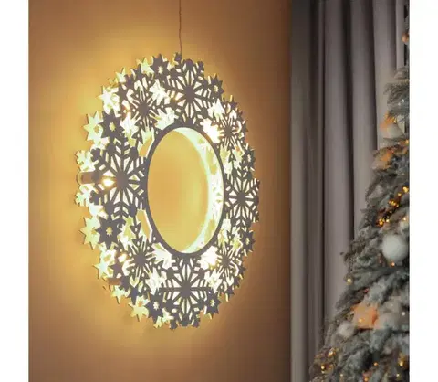 Vianočné dekorácie BRILAGI - LED vianočná dekorácia LED/2xAA 30 cm veniec 1v297-OEM1