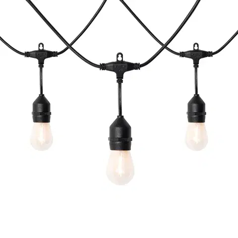 Svetelné reťaze do exteriéru LED svetelný reťazec 10 metrov 10 svetiel jasný IP44 - Chill