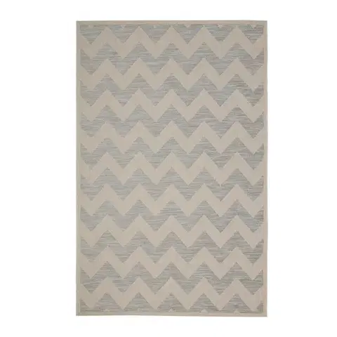 Koberce Koberec Modern Chevron beige/ice blue 160x230 cm