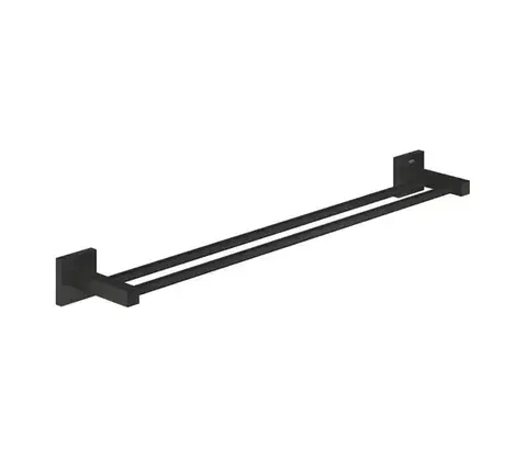 Svietidlá GROHE 411042430 - Dvojramenný držiak na uteráky START CUBE 654 mm čierny 411042430