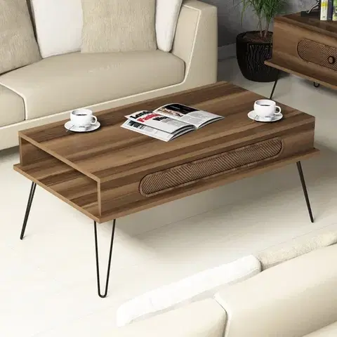 Konferenčné stolíky Konferenčný stolík Ekol - Walnut