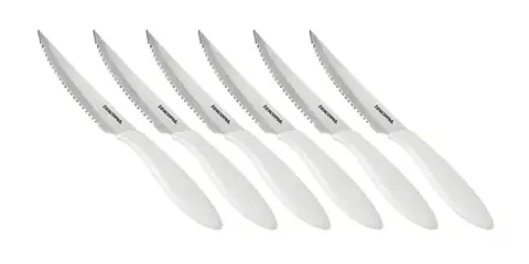 Kuchynské náradie Tescoma nôž steakový PRESTO 12 cm, 6 ks, biela