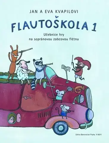 Hudba - noty, spevníky, príručky Flautoškola 1 - Jan Kvapil,Eva Kvapilová