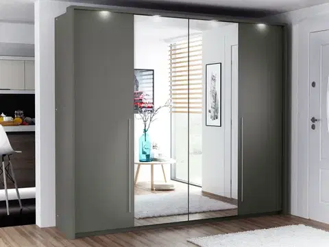 Šatníkové skrine REMA  210 moderná šatníková skriňa, lava