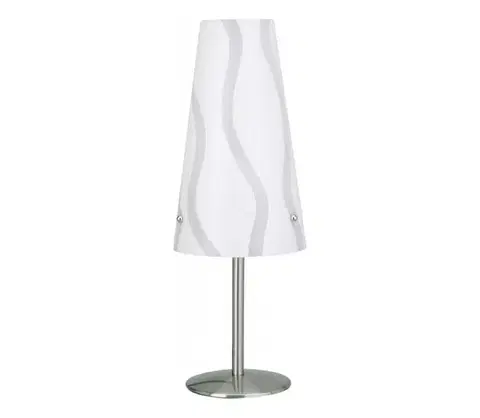 Lampy Brilliant - Stolná lampa ISI 1xE14/40W/230V biela/šedá/lesklý chróm 02747/05