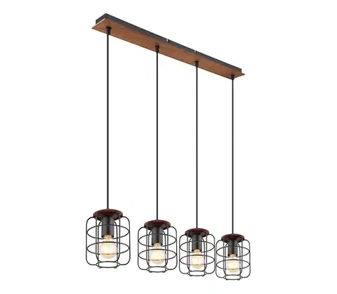 Svietidlá Globo 54037-4H - Luster na lanku WILLA 4xE27/40W/230V 54037-4H