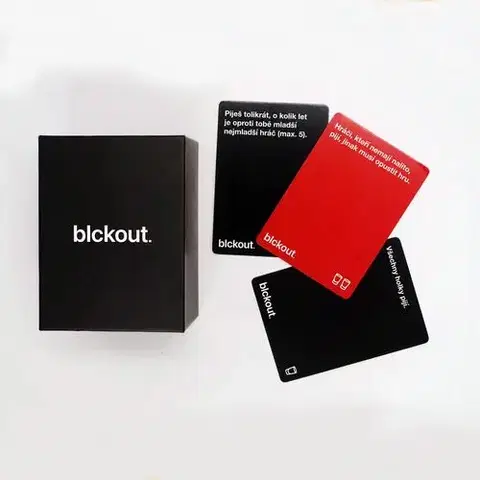 Hry pre dospelých (18+) DELAB Karetní hra BLCKOUT (hra v češtine) 18+