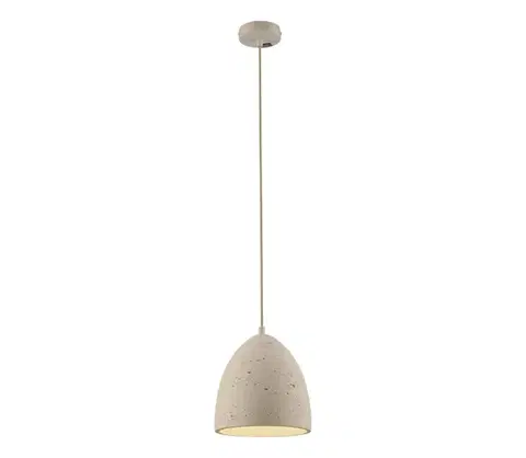 Svietidlá Schöner Wohnen 12540-42 - Závesný luster na lanku TRAVENTA 1xE27/40W/230V pr. 21 cm betón 12540-42