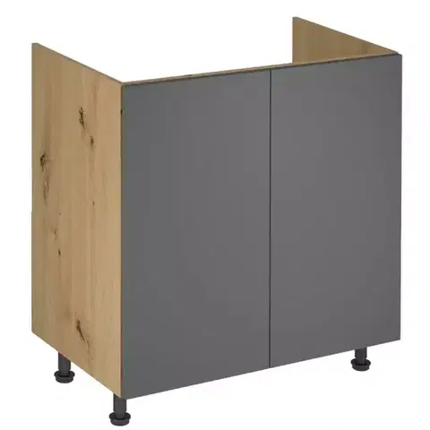 Kuchynské skrinky stojace Kuchynská skrinka Langen D80Z grey