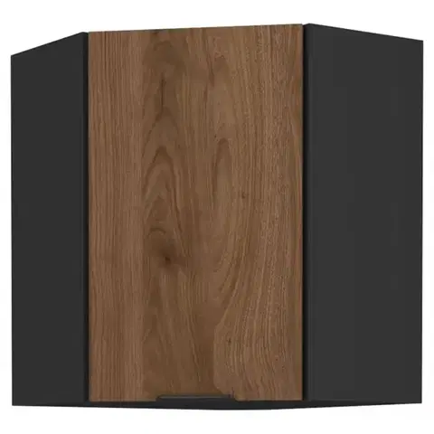 Kuchynské skrinky visiace Kuchynská skrinka Monza orech okapi 60x60 Gn-72 1f (45°)