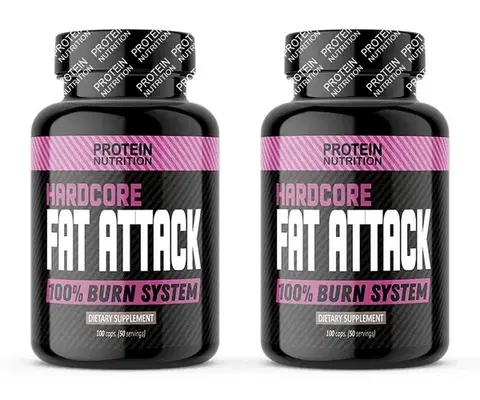 Komplexné spaľovače 1+1 Zadarmo: Hardcore Fat Attack - Protein Nutrition 100 kaps. + 100 kaps.
