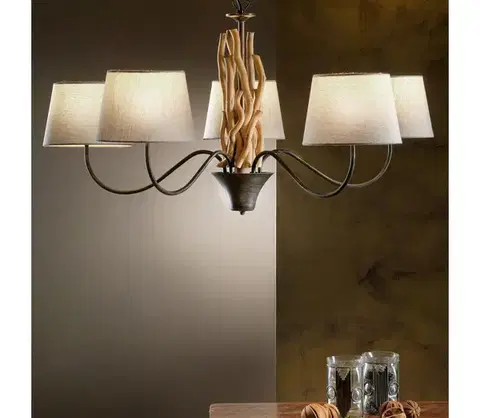Svietidlá ONLI - Luster na reťazi AGAR 5xE14/6W/230V pr. 80 cm 4899/5P