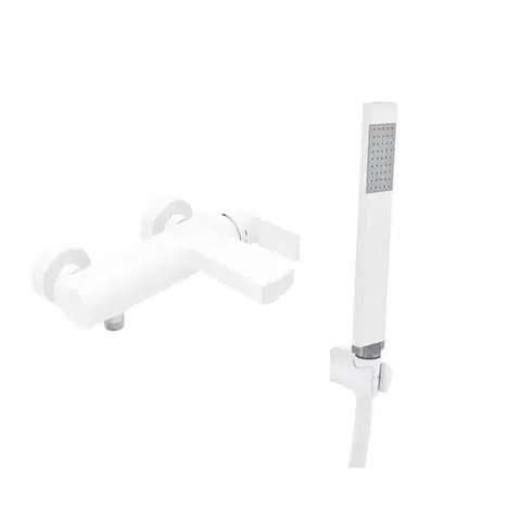 Kúpeľňové batérie Vaňová batéria SAT B-Way s vaňovým setom 150 mm biela matná SATBSBW222BSET1 SATBSBW222BSET1