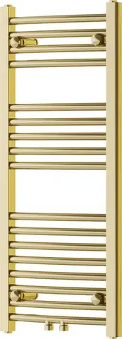 Radiátory do kúpeľne MEXEN - Ares vykurovací rebrík/radiátor 900 x 400 mm, 246 W, zlatá W102-0900-400-00-50