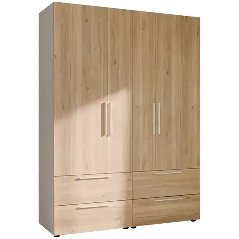 Šatníkové skrine Skriňa Moduklix Set 4 Dub Mauvella/Biela