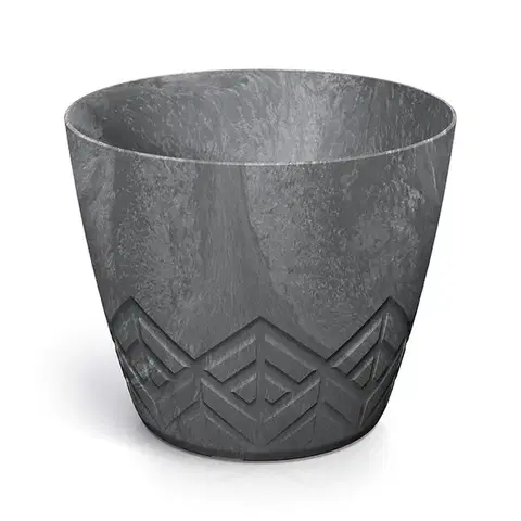 Kvetináče a truhlíky DARE200E-S433 plastový kvetináč 19,8 cm marengo