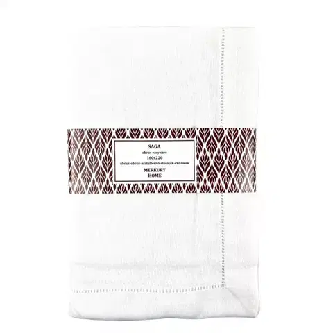 Bytový textil Obrus SAGA biela 160x220 easy care
