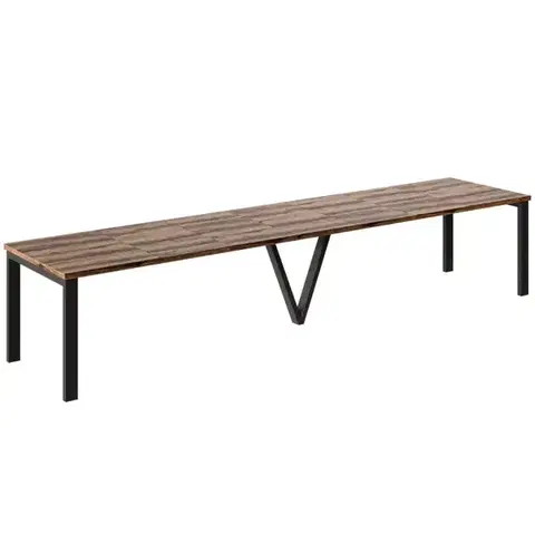 Jedálenské stoly Rozkladací stôl 130-405 cm Titan dub Monastery