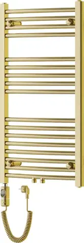 Radiátory do kúpeľne MEXEN/S - Ares radiátor + vykurovacia tyč 900 x 500 mm, 300 W, zlatá W102-0900-500-2300-50