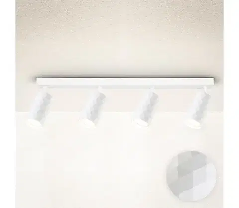 Svietidlá Brilagi - Bodové svietidlo SELE DIAMANT 4xGU10/30W/230V biela WO-DIA4-WHT