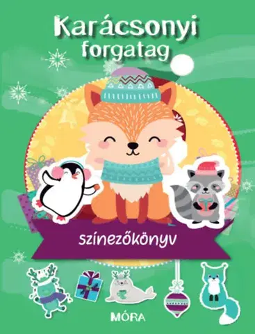 Nalepovačky, vystrihovačky, skladačky Karácsonyi forgatag - Színezőkönyv
