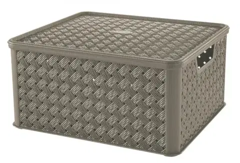 Úložné boxy Kinekus Box plastový 13L, mokka, "Arianna" TONTARELLI